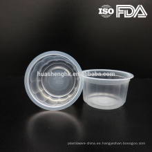 Precio de fábrica estándar transparente PP grado alimenticio 100 ml taza desechable